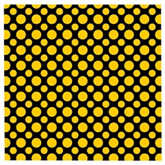 Dot Dots Dotted Yellow Wooden Puzzle Square by impacteesstreetwearten