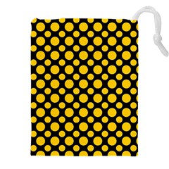 Dot Dots Dotted Yellow Drawstring Pouch (4xl) by impacteesstreetwearten