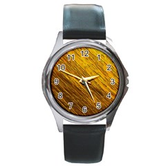 Golden Slumber 3 Round Metal Watch by impacteesstreetweargold