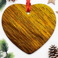 Golden Slumber 3 Heart Ornament (two Sides) by impacteesstreetweargold