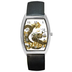 Dragon Animals Monster Barrel Style Metal Watch