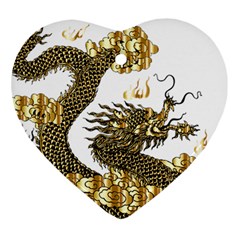 Dragon Animals Monster Heart Ornament (Two Sides)