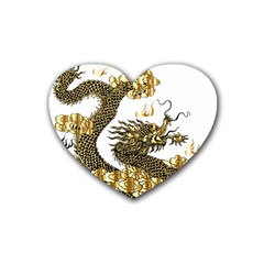 Dragon Animals Monster Rubber Coaster (Heart) 