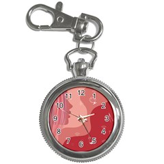 Online Woman Beauty Pink Key Chain Watches by Mariart