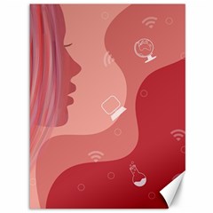 Online Woman Beauty Pink Canvas 36  X 48  by Mariart