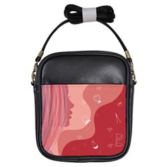 Online Woman Beauty Pink Girls Sling Bag by Mariart