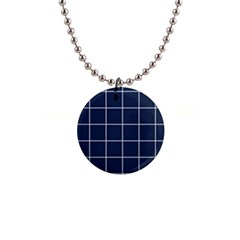 Blue Plaid 1  Button Necklace by goljakoff