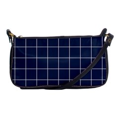 Blue Plaid Shoulder Clutch Bag by goljakoff