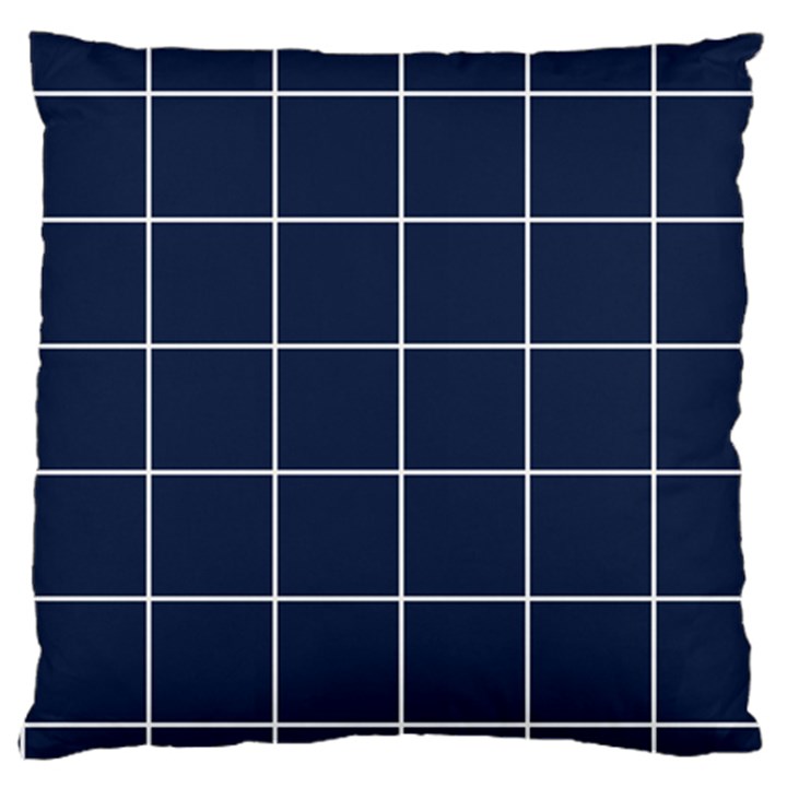 Blue Plaid Large Cushion Case (Two Sides)