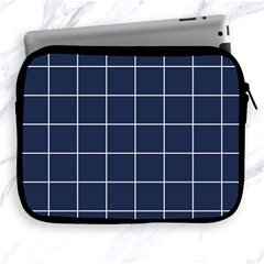 Blue Plaid Apple Ipad 2/3/4 Zipper Cases by goljakoff