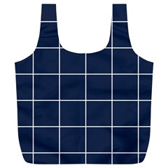 Blue Plaid Full Print Recycle Bag (xl) by goljakoff