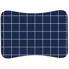 Blue Plaid Velour Seat Head Rest Cushion by goljakoff