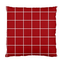 Red Plaid Standard Cushion Case (one Side) by goljakoff