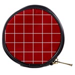 Red plaid Mini Makeup Bag Front