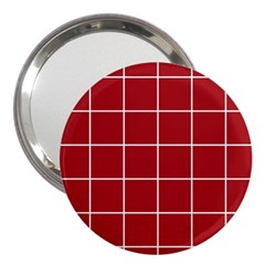 Red Plaid 3  Handbag Mirrors by goljakoff