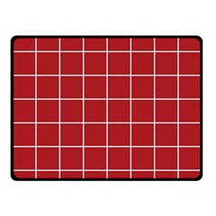 Red Plaid Double Sided Fleece Blanket (small)  by goljakoff