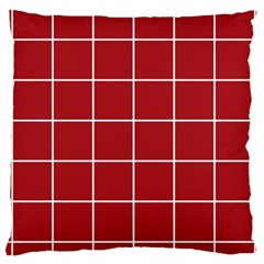 Red Plaid Standard Flano Cushion Case (two Sides) by goljakoff