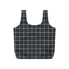 Gray Plaid Full Print Recycle Bag (s)