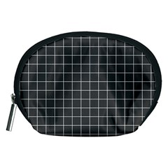 Gray Plaid Accessory Pouch (medium) by goljakoff