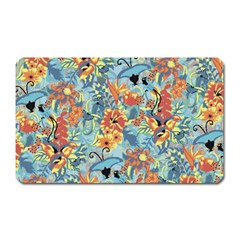 Butterfly And Flowers Magnet (rectangular) by goljakoff