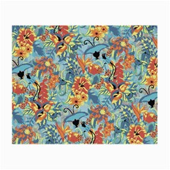 Butterfly And Flowers Small Glasses Cloth (2 Sides) by goljakoff