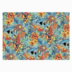 Butterfly And Flowers Large Glasses Cloth (2 Sides) by goljakoff