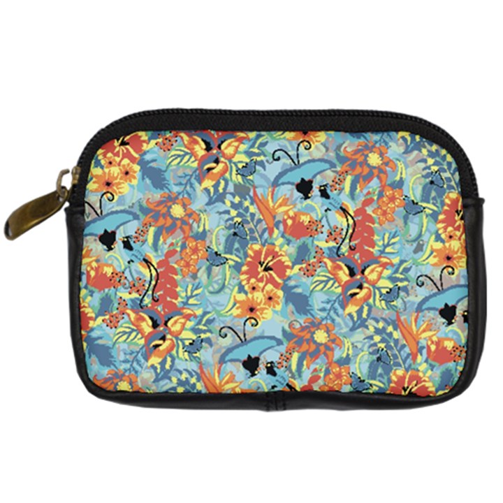 Butterfly and flowers Digital Camera Leather Case