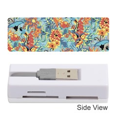 Butterfly And Flowers Memory Card Reader (stick) by goljakoff