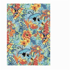 Butterfly And Flowers Large Garden Flag (two Sides) by goljakoff