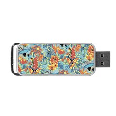 Butterfly And Flowers Portable Usb Flash (two Sides) by goljakoff