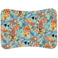 Butterfly And Flowers Velour Seat Head Rest Cushion by goljakoff