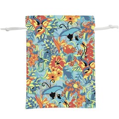 Butterfly And Flowers  Lightweight Drawstring Pouch (xl) by goljakoff