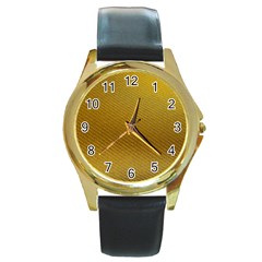 Golden 11 Round Gold Metal Watch by impacteesstreetweargold