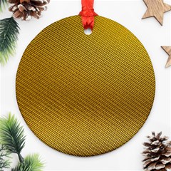 Golden 11 Round Ornament (two Sides) by impacteesstreetweargold