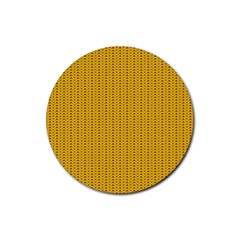 Knitted Pattern Rubber Coaster (round)  by goljakoff