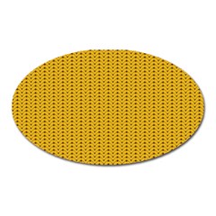 Knitted Pattern Oval Magnet by goljakoff