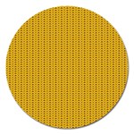 Knitted pattern Magnet 5  (Round) Front