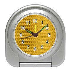 Knitted Pattern Travel Alarm Clock by goljakoff