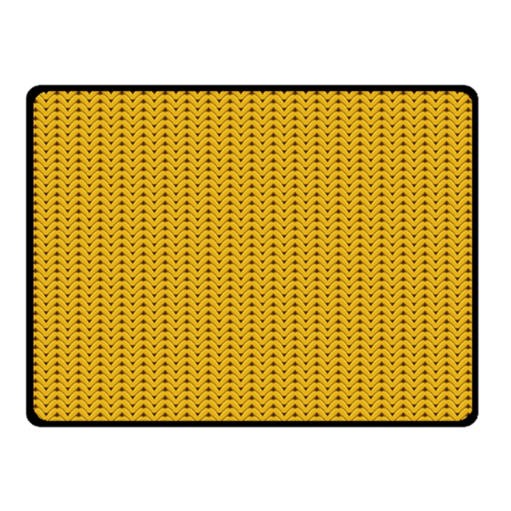 Knitted pattern Double Sided Fleece Blanket (Small) 