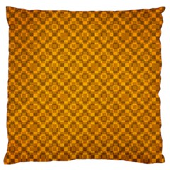 Golden 12 Large Flano Cushion Case (two Sides) by impacteesstreetweargold