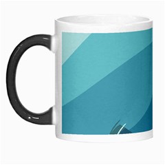 Illustration Of Palm Leaves Waves Mountain Hills Morph Mugs by HermanTelo