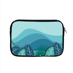 Illustration Of Palm Leaves Waves Mountain Hills Apple Macbook Pro 15  Zipper Case