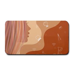 Online Woman Beauty Brown Medium Bar Mats by Mariart