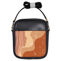 Online Woman Beauty Brown Girls Sling Bag by Mariart