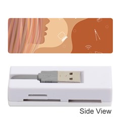 Online Woman Beauty Brown Memory Card Reader (stick) by Mariart