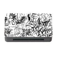 Black And White Graffiti Abstract Collage Memory Card Reader With Cf