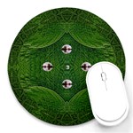 one Island in a safe environment of eternity green Round Mousepads Front