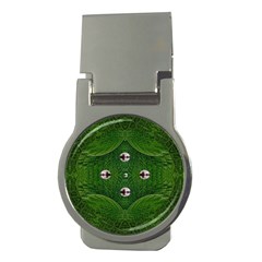 One Island In A Safe Environment Of Eternity Green Money Clips (round)  by pepitasart