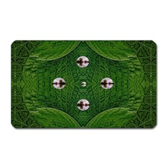 One Island In A Safe Environment Of Eternity Green Magnet (rectangular) by pepitasart