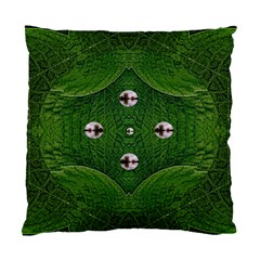 One Island In A Safe Environment Of Eternity Green Standard Cushion Case (one Side) by pepitasart